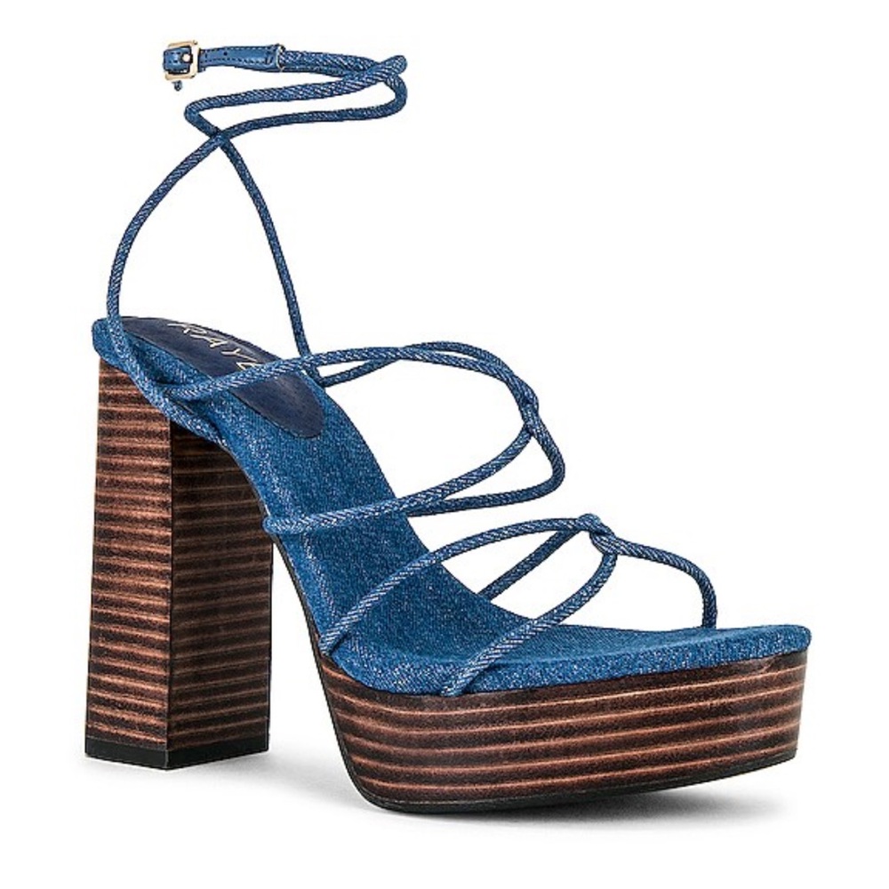 RAYE Dionne Platform in Indigo Blue
